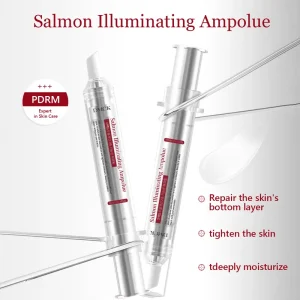 Titisan Menggilap Salmon, DMCK, Pembaikan Laut Dalam, Anti Kedutan, Pemutihan dan Penghidratan, Keajaiban Penjagaan Kulit Korea, DMCK Rasmi