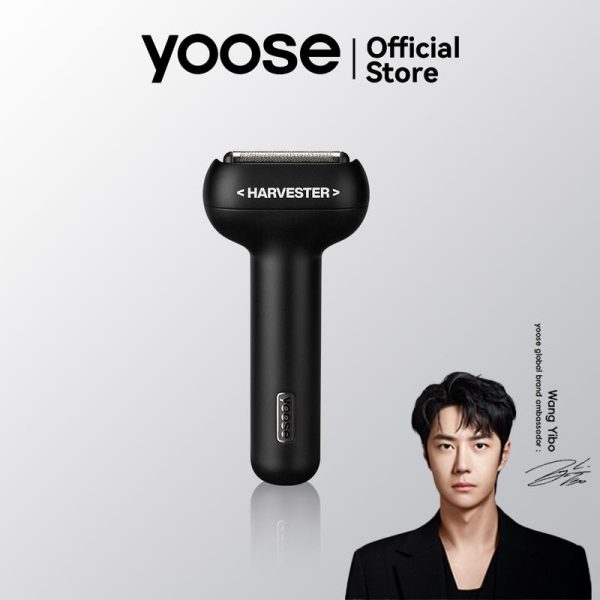 Yoose T1-C Mini Electric Shaver Portable Alloy Shaver for Men Magnetic Detachable Head IPX7 Waterproof USB-C Rechargeable Elektrik