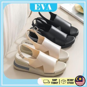 READY STOCK EVA Wedges Sandal Women Wanita Heels Shoes Kasut Perempuan