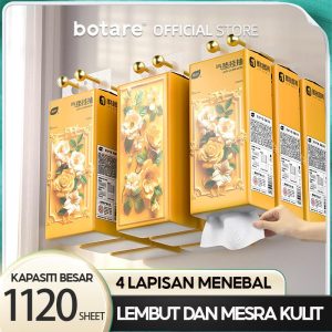 [8 pcs] Botare,Tisu Gantung, Tisu Kusyen Udara, Tisu Muka Lembut, 4 lapis, 8960 helai