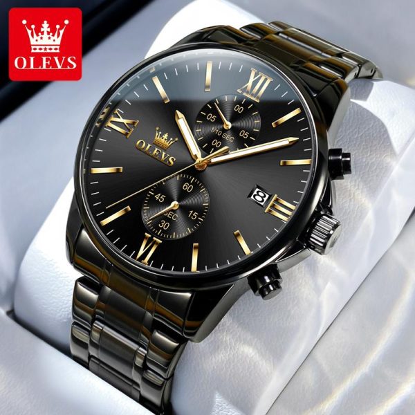 OLEVS Jam Tangan Lelaki 100% Kalis Air Tali Kulit Masa Bercahaya Paparan Tarikh Tahan Lama Waranti 1 Tahun Rotundity Bahan logam dalam stok Banyak warna Pejabat parti pemberian hadiah Garanti 2886 Watches