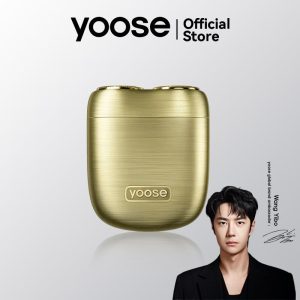 Yoose Bounty Hunter Alloy Mini Shaver Gold Portable Cordless Travel Electric Shaver USB-C Rechargeable IPX7 Waterproof