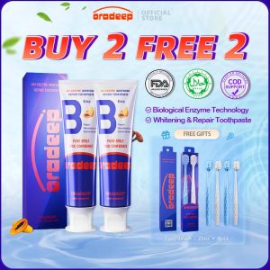 【Buy 2 Free 2】Oradeep Bio-enzyme Whitening and Repair Toothpaste Whitens Teeth Freshens Breath