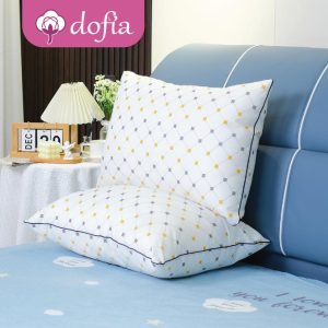 【Buy 1 Free 1, Two discount packs】 DOFIA M01se Hilton version Comfortable/Breathable sleep pillow（Super value） Fabric Soft White Grey