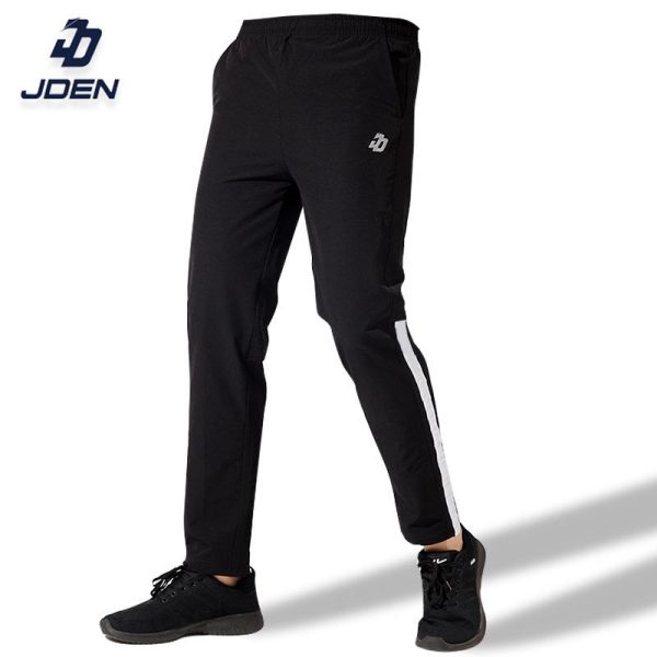 JDEN Half-striped tracksuit Slim Fit (Unisex) - Seluar tracksuit Panjang Berjalur Lelaki Perempuan Unisex Cepat Kering Grey Outdoor Sport Black Brown White tracksuit academy seluartrackacademy