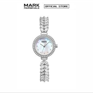 【100% Authentic】Jam Tangan Kuarza Wanita, Mark Fairwhale, Gaya Retro Baru, Jam Tangan Bulat Kecil, Fesyen, Mewah Mampu Milik, Pelbagai fungsi, Cahaya Malam, Kalis Air, 3020 Watches Bead