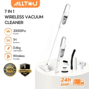 ALLTOU 20000Pa Cordless Vacuum Cleaner 7 in 1 Handheld Vacuum Filtration Handheld Strong Suction Wireless Car VacuumSmooth Vacuum PortableEasy Vacuum