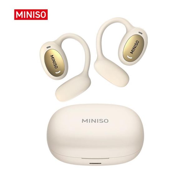 MINISO 181 Bluetooth Earphones IPX5 Waterproof, HIFI Sound Quality, 30 Hours Play Time Immersive High-Quality Sound, Long-Distance Connection, with Charging Case, Built-in Microphone