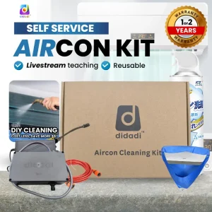 DidadiMY High Pressure Aircon Chemical Servicing Kit with Aircon Cleaning bag and Aircon Foam Cleaner. DIY Household Aircon Servicing Malaysia