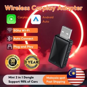 2025 Mini Apple CarPlay L9 Wireless Adapter Car Play Dongle Bluetooth WiFi Fast Connect Plug and Play for OEM Wired CarPlay car ai box