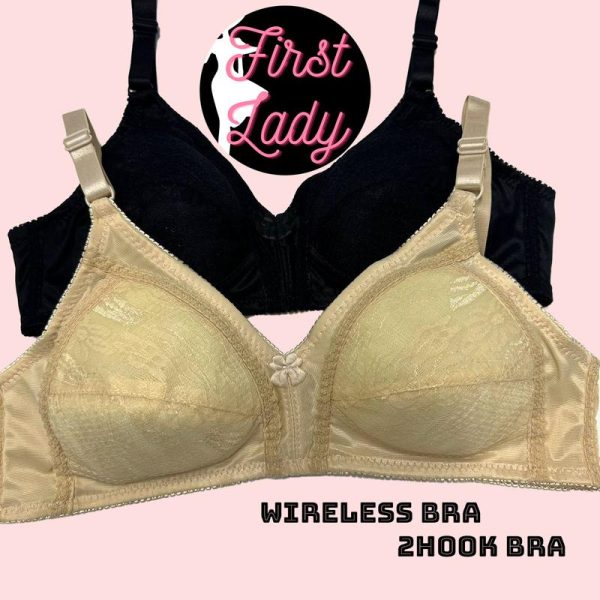 Wireless Bras Women Cup B 2 Hook 34-46 Full Coverage Bra Clover Baju Dalam Wanita Tanpa Besi Women Underwear