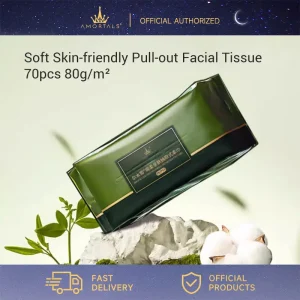 AMORTALS Soft Skin-friendly Pull-out Facial Tissue 70Pcs 80g/m2