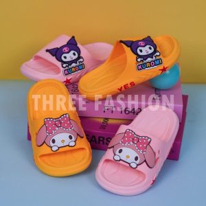 【THREE Fashion】Melody Kuromi Kasut Kanak Perempuan Kids Girl ShoeGirl Shoes Baby Shoe Girl Fashion Shoes Kasut Frozen Kanak Perempuan Shoes Kasut Budak