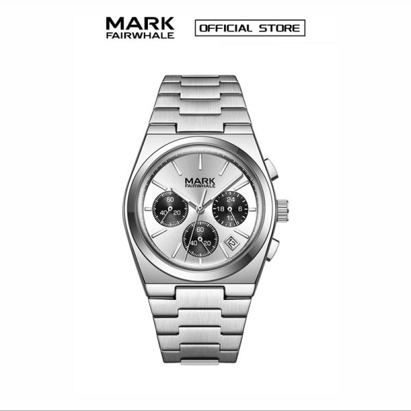 【100% Authentic】Jam Tangan Lelaki, MARK FAIRWHALE, Fesyen dan Perniagaan, Jam Tangan Kuarza Pelbagai Fungsi 6-pin, Kalis Air 30M, dengan Cahaya Malam dan Kalendar, 5170 Watches