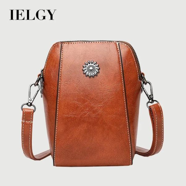 Beg Utusan Telefon Bimbit, IELGY, Kulit Lembut Menegak Mini, Untuk Wanita Bags Selempang