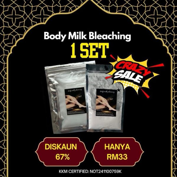 BODY MILK BLEACHING WHITENING SPA SALOON lulur