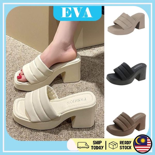 READY STOCK EVA Thick Women's Sandal Kasut Wanita Casual Wedges Flip