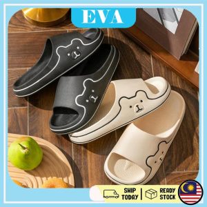 READY STOCK EVA Anti-Slip Cute Bear Slipper Sandals Women's Slippers Indoor Bathroom Perempuan