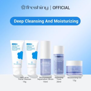 Gel Pembersih Lembut Asid Amino, Freshiny, 100G, Untuk Kulit Sensitif, Tahan Lama, Melembapkan, Menyegarkan, Sesuai Untuk Siaran Langsung Facial Skincare