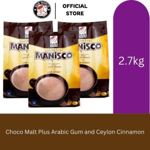 Manisco Minuman Coklat 900g 3 Pack Chocolate Koko dengan Ekstrak Cinnamon Ceylon dan Gum Arabic - Lemon