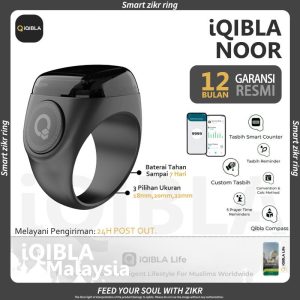 Ready stock !Authorized ori Iqibla Smart Tasbih Tally zikr ring NOOR digital tasbih Larger and Brighter