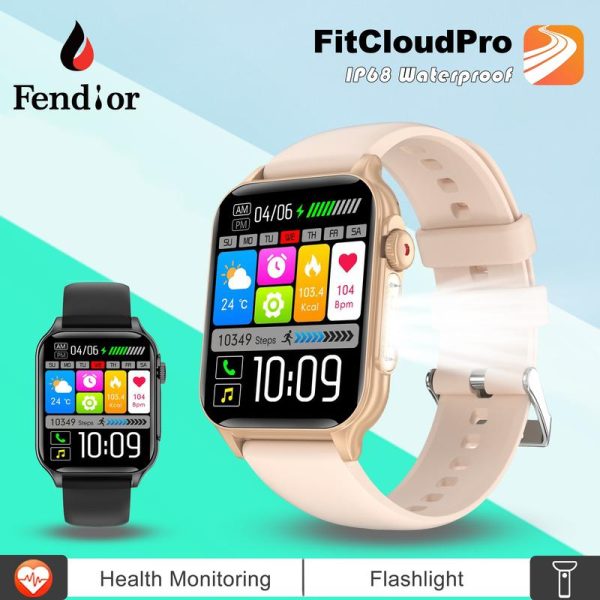 【Cod&Local 】Jam Tangan Pintar, M110, dengan Reka Bentuk Kalis Air Dalam, Lampu Suluh, Hayat Bateri Panjang, Aplikasi FitCloudPro, Penjejakan Tepat, Sesuai untuk Sukan, Aktiviti Luar, Smart Watches