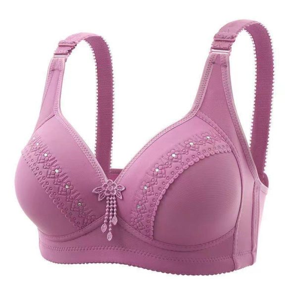 Comfortable Wireless Bra Women Full Coverage Cup BC 36-44 Plus Size Polyester 3D Sewing Bras Baju Dalam Wanita Tanpa Besi Full Cup Bra