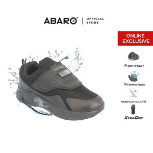 [Online Exclusive] Abaro DryTech + NameTechCanvas Shoes W2861N Sneakers Men/Secondary school/School Shoes/Kasut Sekolah Hitam/Kasut Unsex/K
