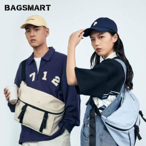 【BAGSMART】 men sling bag led beg bahu lelaki dan perempuan, saiz besar, bergaya, untuk Pasangan, beg bahu, beg dada beg lelaki sling bag women Versatile bag，Popular fashion beg lelaki sling crossbody selempang harga beg scooter Personalized handsome