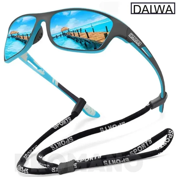 [Tempatan 3 hari Tiba]Cermin mata hitam memancing terpolarisasi Dalwa untuk lelaki, cermin mata hitam lelaki untuk memandu, mendaki, memancing, klasik, UV400 Outdoor Sports Sukan Tahan Lasak