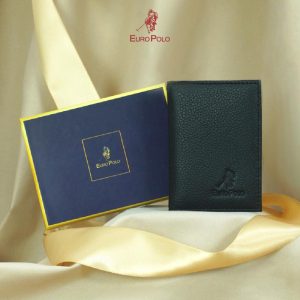 Euro Polo Men's Gift Set Cardholder with box Top Grain Cow Leather -EP Classic Set 2
