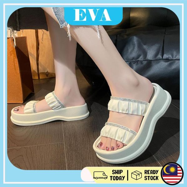 READY STOCK EVA Sandals Women Kasut Wanita Shoes Perempuan Fashion Raya