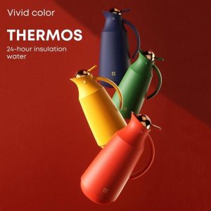 Thermos 304 Stainless Steel Hot Cold Warm Thermal Flask Pot Pitcher Jug Bottle Termos Teko Cerek Botol Air Panas Kettle