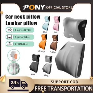 set Sokongan Headrest+Serviks dan lumbar Bantal Leher Sandaran Kepala Kereta,Universal,Busa Memori Lumbar,Bantal Leher Auto, Sesuai untuk Kegunaan Pejabat dan Dalaman Kereta Accessories Car neckcar Neck Pillows hermurah bantalle bow pillowPutih