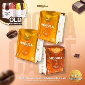 NOGULA CAFFE ARABICA COFFEE/ BELGIAN CHOCOLATE ( 3 pack) Coffee