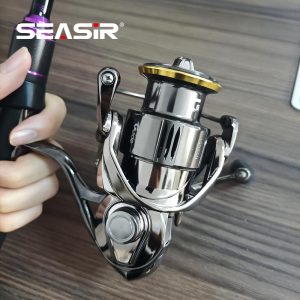 Kekili pancing SeaSir-CNC, panduan 18KG, seret maksimum, berputar, logam penuh, 9 + 1BB, pemegang kuasa, peralatan memancing air masin