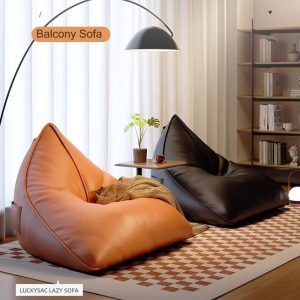 Lazy sofa bed is easy to rest. Big bean bag menjadikan leher dan pinggang selesa. Kerusi sofa Tahan Lama dengan Reka Bentuk Boneless sofa is easy to clean. sofa