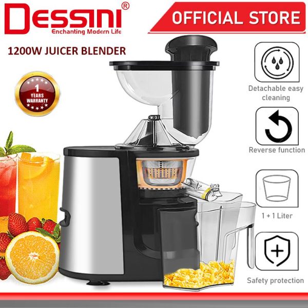 DESSINI ITALY Electric Citrus Fruit Juicer Squeezer Blender Grinder Chopper Mixer Miller Extractor Smoothie Pengisar