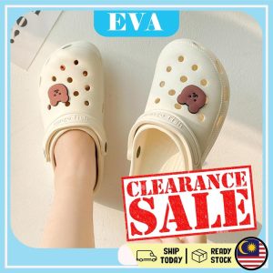 READY STOCK EVA Summer Korean Style Women Kasut Sandal Perempuan Shoes Kasut Wanita Rubber Shoes Cute