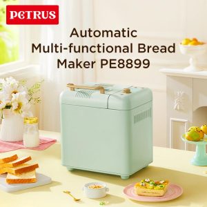 Petrus Bread Maker Machine 1.5LB Multi-Functional With Auto Fruit-Nuts Dispenser 11 Menu Mesin Roti Automatik PE8899