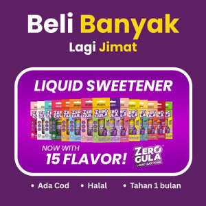 Ellojoy Zero Gula Sweetener - 7 Flavor - Pengganti Gula Putih - 17ml (HALAL)
