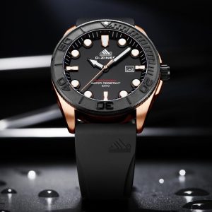 【Upgrade Version】D-Ziner Men's Rubber Quartz Watch DZ-9067