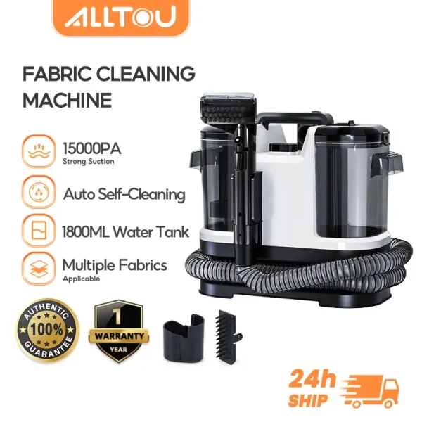 ALLTOU Spot & Fabric Cleaning Machine 15Kpa Fabric Sofa Cushion Carpet Matress Vacuum Cleaner Spray Suction and Washing 2 in1 Portable Spot Cleaner