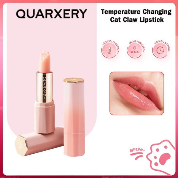 QUARXERY LipBalm cat claw Tinted Lip Balm changes color with temperature to moisturize LipBalm