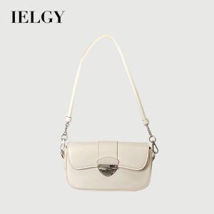Beg Ketiak, IELGY, Putih, Serbaguna, Gaya Retro, Untuk Wanita, Beg Bahu Tunggal Silang Selempang