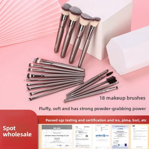 Set Berus Mekap, Jenama Hai Chang, Emas Champagne, Sangat Lembut, Sesuai untuk Pembayang Mata dan Asas, Alat Kecantikan Makeup