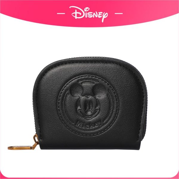 Set Kad Mickey / Minnie Disney, Retro Comel dan Mini, Reka Bentuk Mini dan Ringkas, dengan Cetakan Timbul, Berbilang slot, Zip Separuh Bulatan, [COD]
