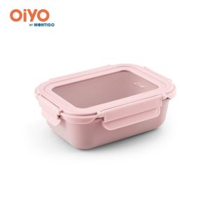 OiYO Glass Lunch Box (640ml) - Spillproof Cover, Microwave safe, Diswasher Safe, BPA/BPS-free