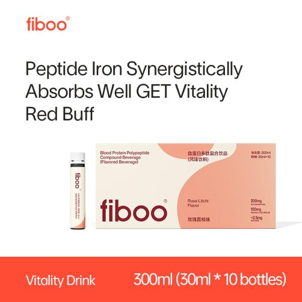 Fiboo Pemerah Hemoglobin Peptida Kaya Besi Sesuai untuk Wanita Hamil Tiada Sukrosa Termasuk Makanan Tambahan Besi