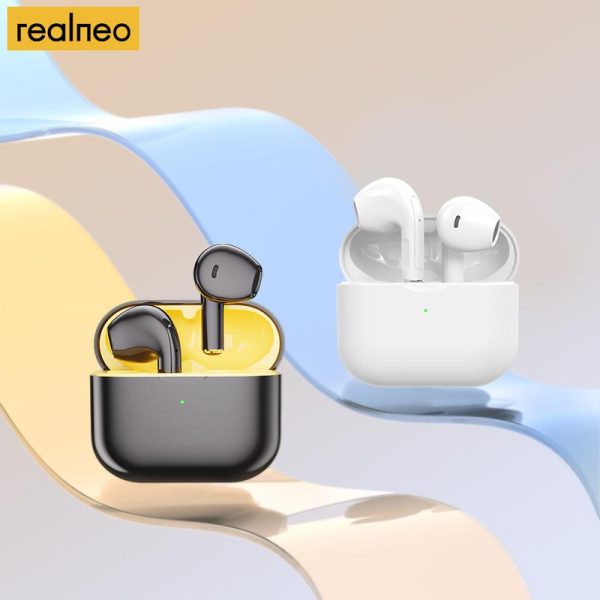 【COD&Local Delivery】Realneo Neo 6 TWS Bluetooth Earphone Waterproof and Sweatproof HiFi Quality Electronic True Wireless Audio Earbuds Chargeable with Mic V5.4 Superb Bass （Single headset weighs only 3.7g）